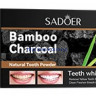 Отбеливающий зубной порошок Sadoer от пятен от кофе и чая – с бамбуковым углем(05589)