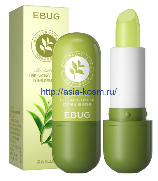 Бальзам для губ Ebug с экстрактом зеленого чая(29551)