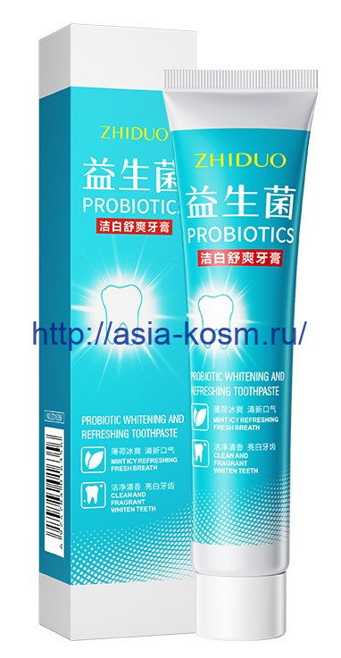 Отбеливающая зубная паста Zhiduo с пробиотиками (16356)