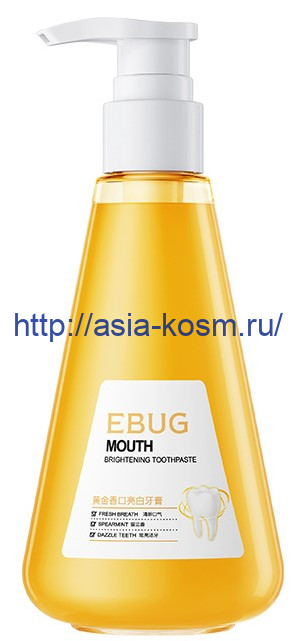 Очищающая гелевая зубная паста Ebug с дозатором(10224) 