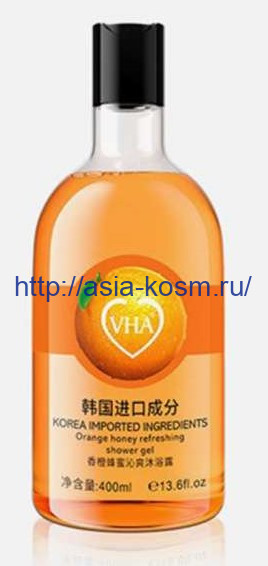 Увлажняющий гель для душа VHA с экстрактами апельсина и меда (48740)