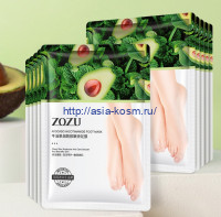 Регенерирующая маска Zozu для ног с экстрактами авокадо, мяты и никотинамидом (65211)